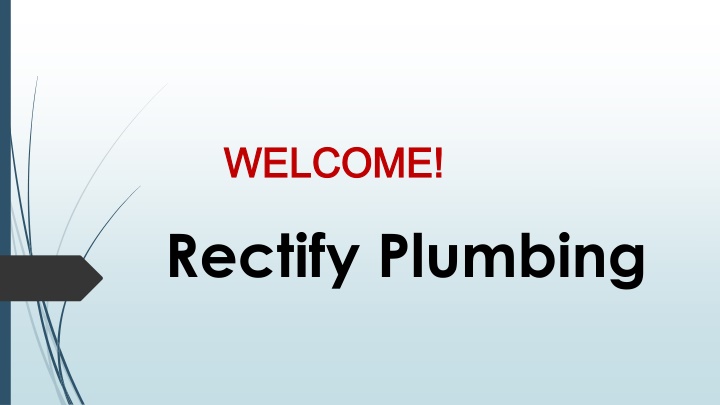 welcome welcome rectify plumbing
