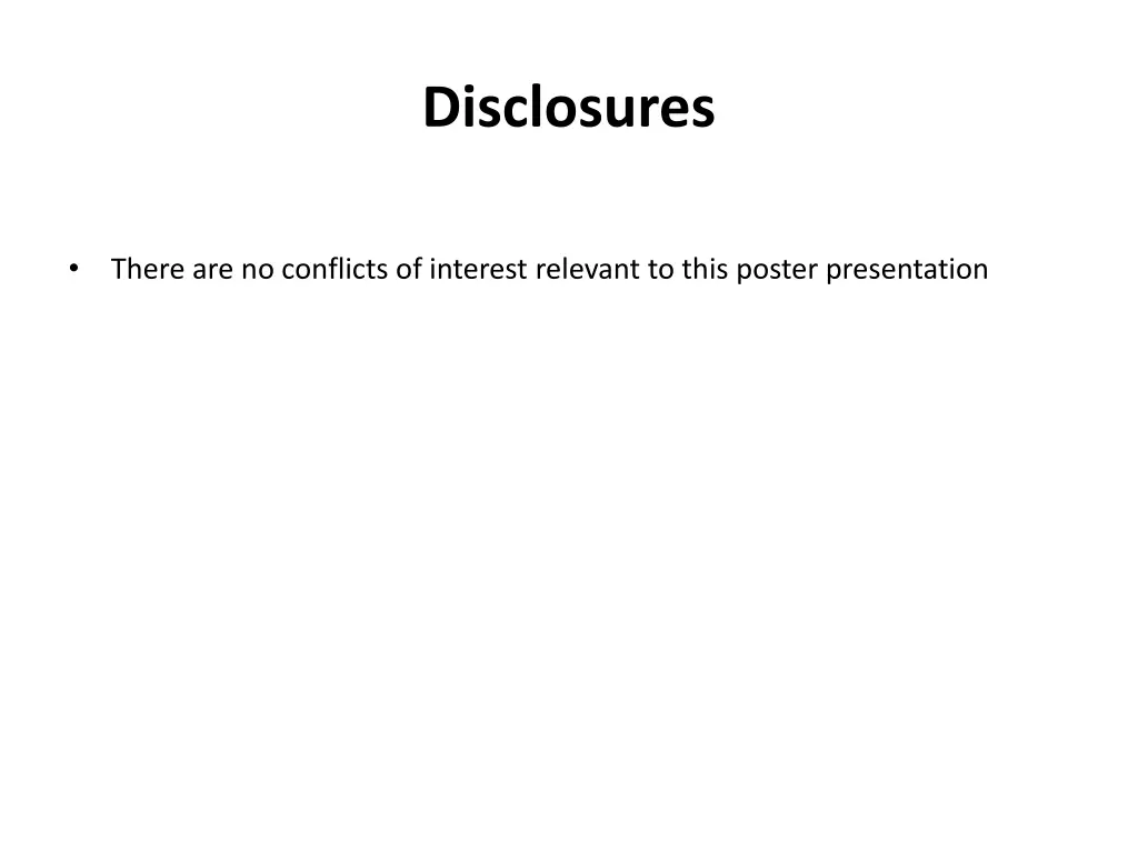 disclosures