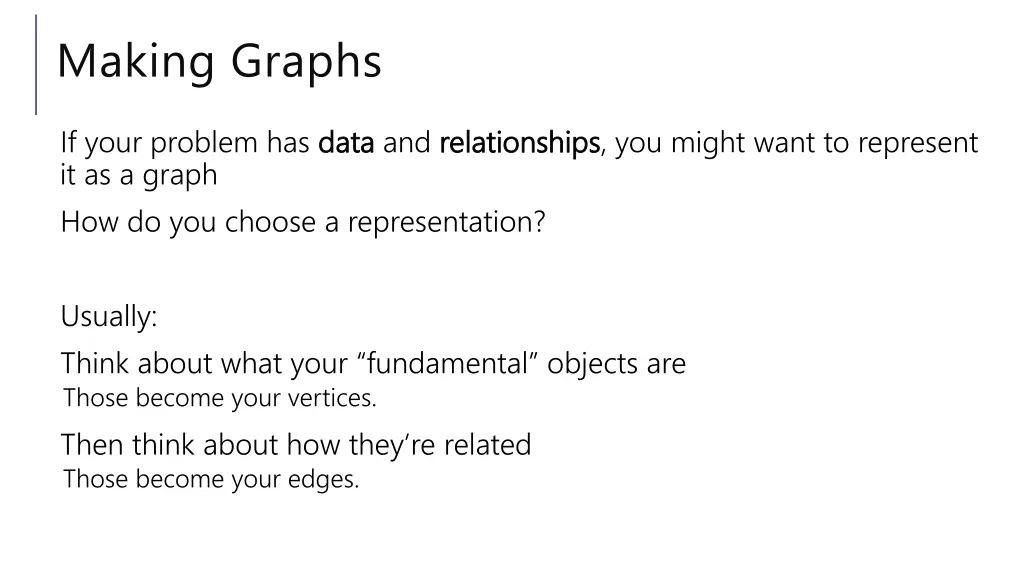 making graphs