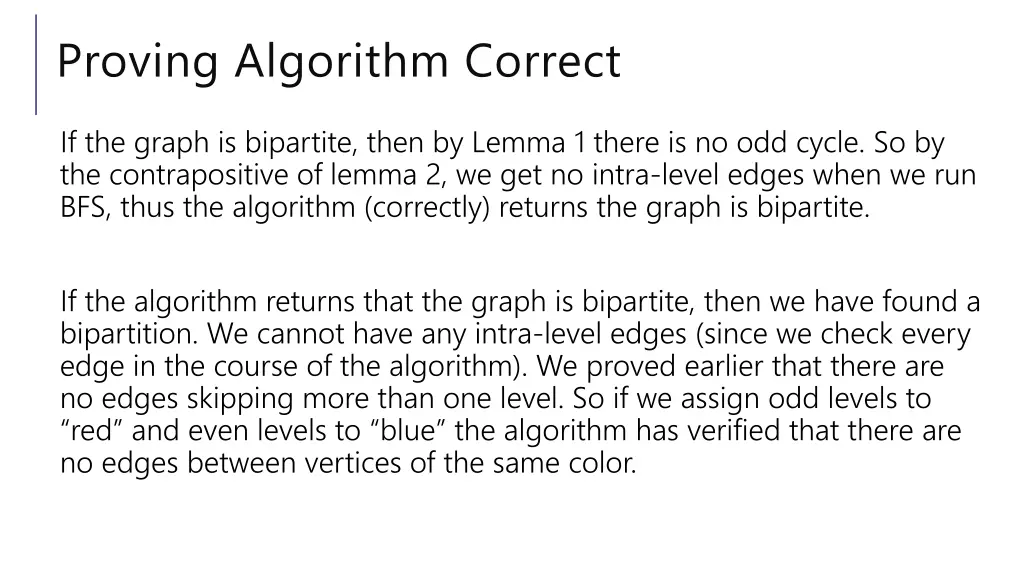 proving algorithm correct