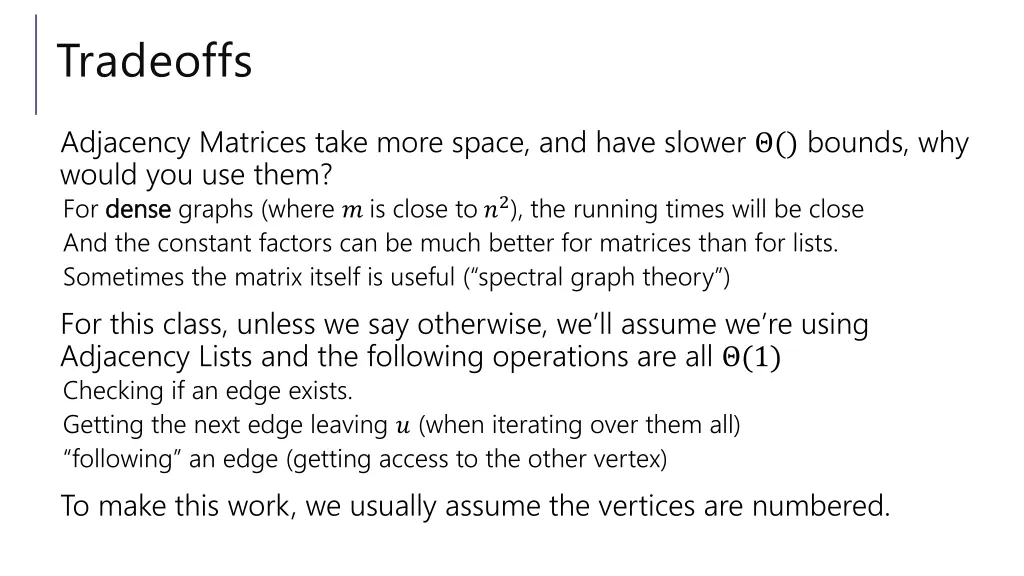 tradeoffs