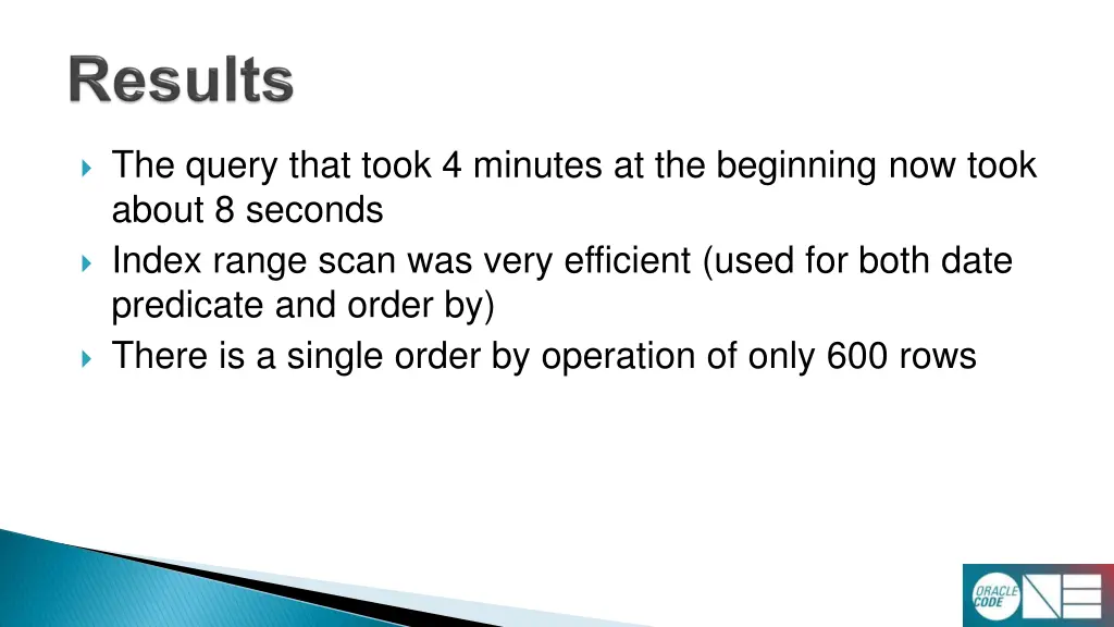 the query that took 4 minutes at the beginning