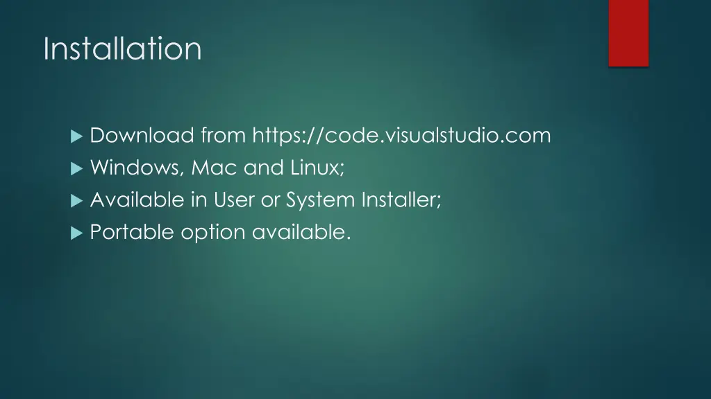 installation
