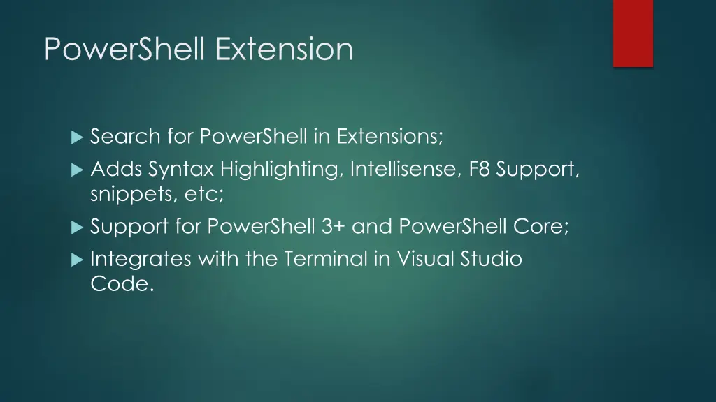 powershell extension