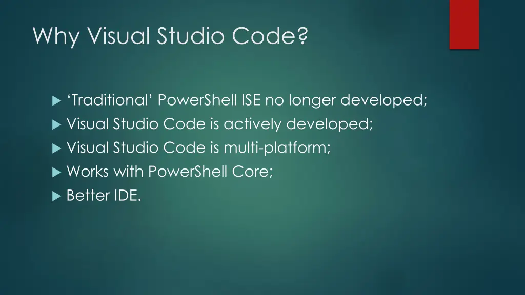 why visual studio code