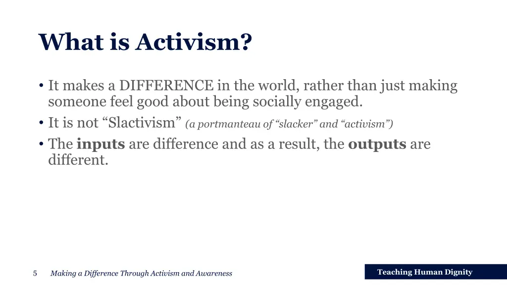 what is activism 1