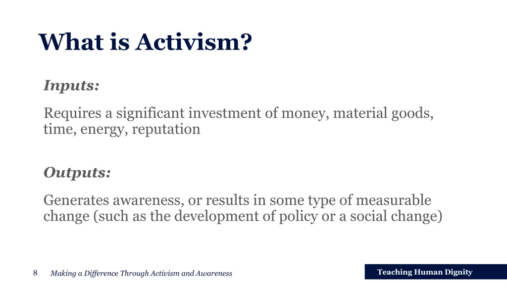 what is activism 2