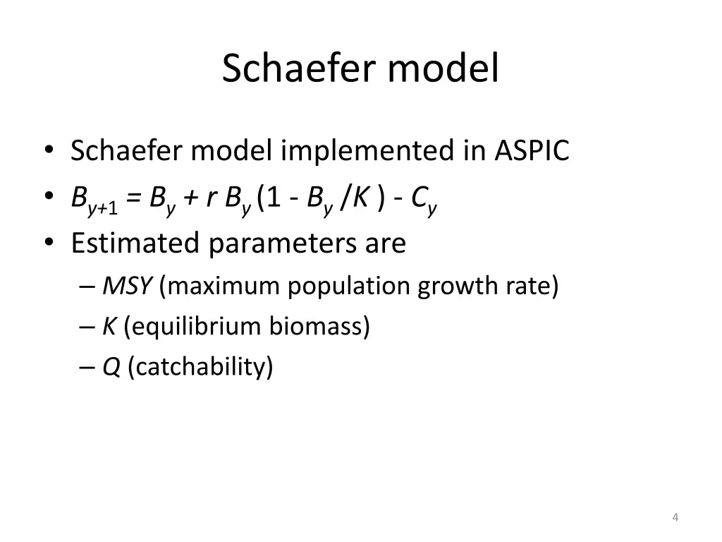 schaefer model