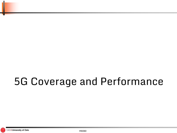 5g coverage and performance