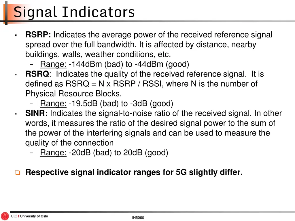 signal indicators