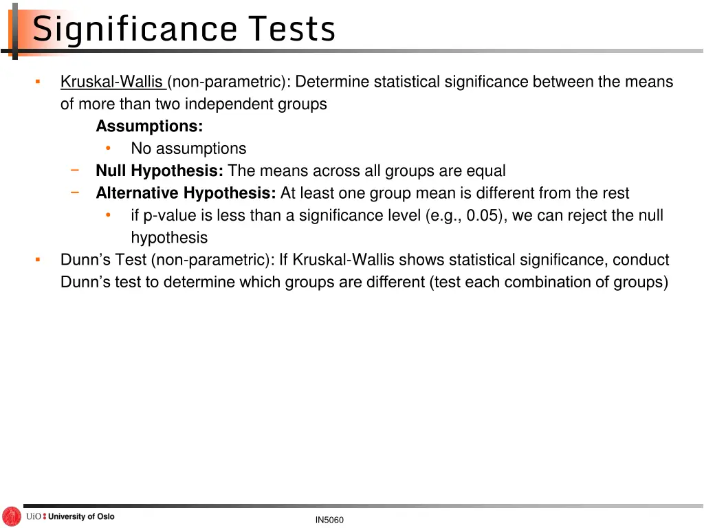 significance tests