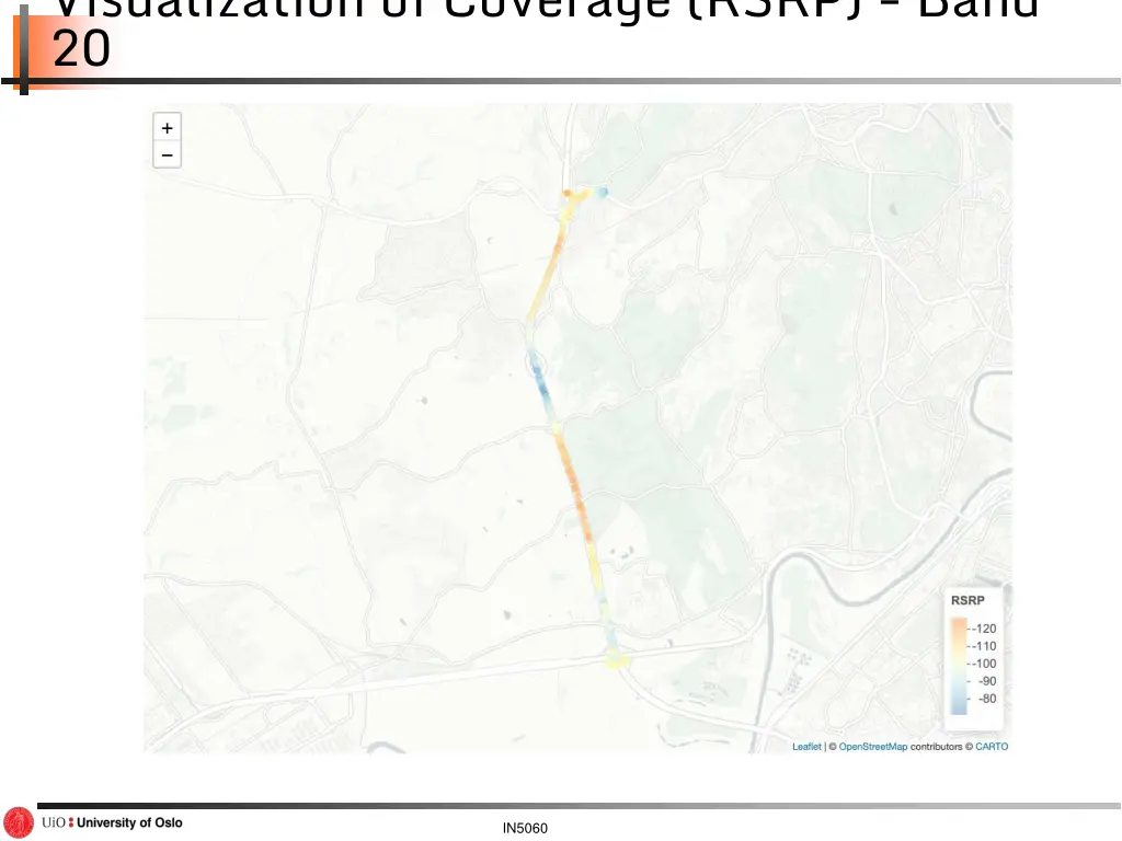 visualization of coverage rsrp band 20