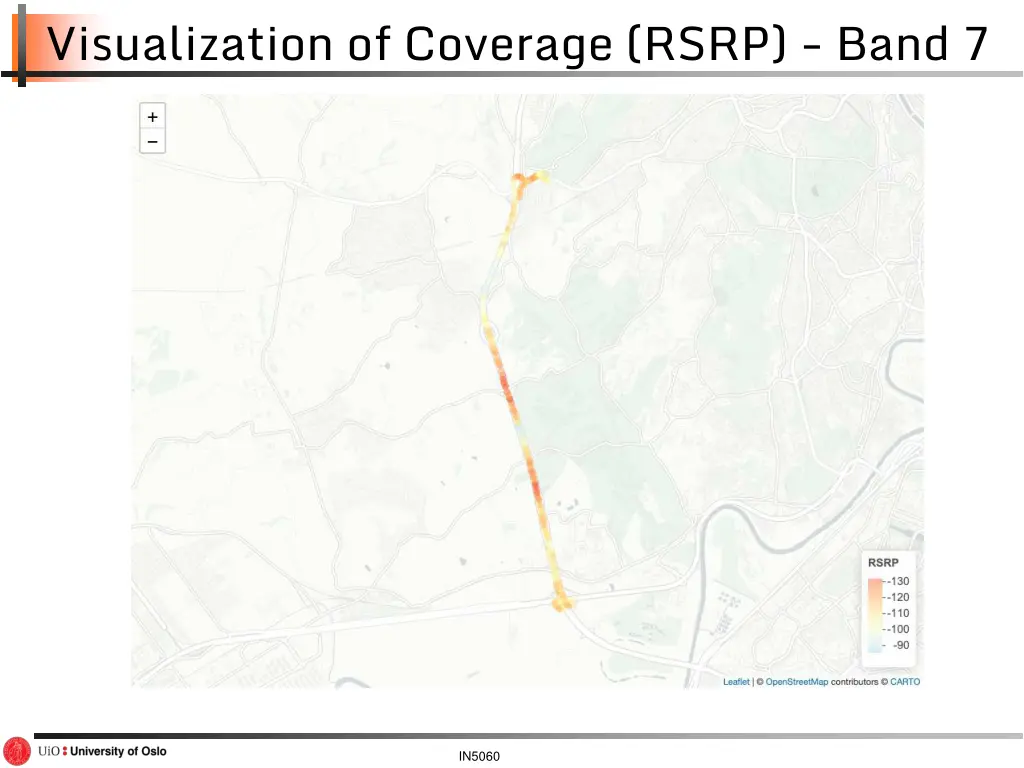 visualization of coverage rsrp band 7