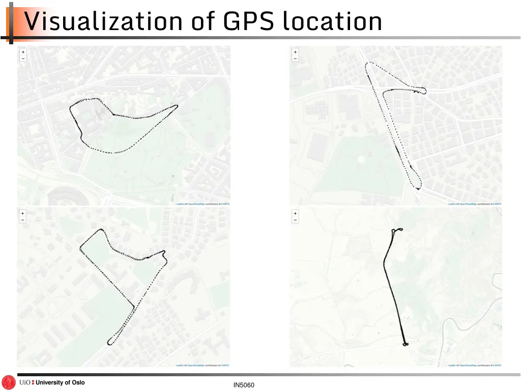 visualization of gps location