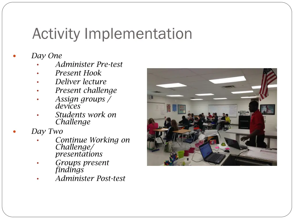 activity implementation