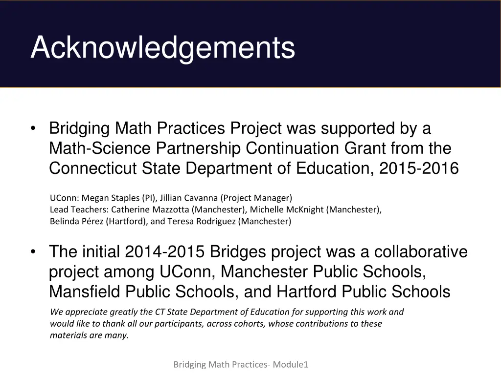 acknowledgements