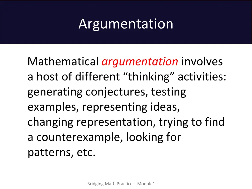 argumentation