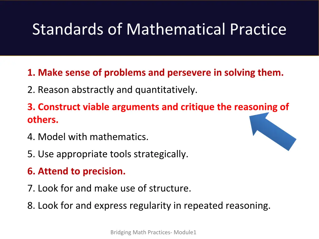 standards of mathematical practice