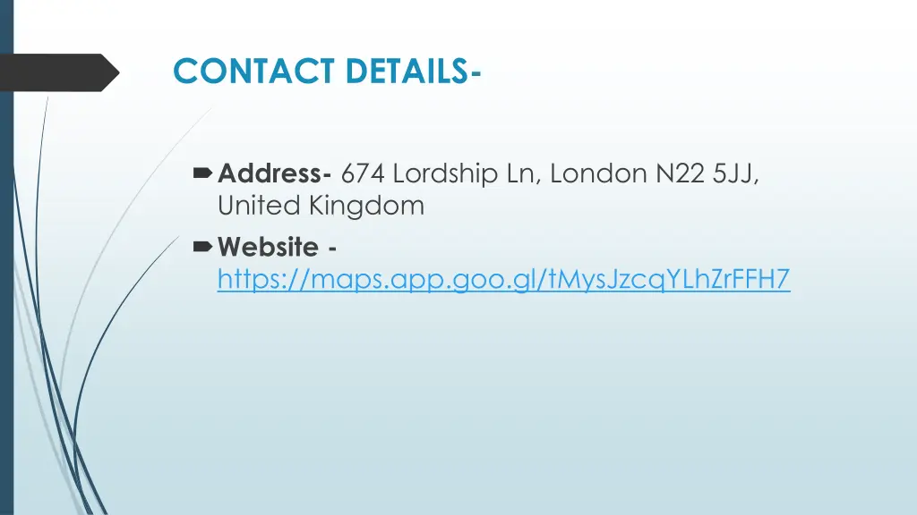 contact details