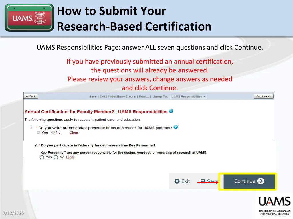 how to submit your research based certification 3