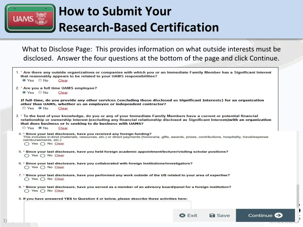 how to submit your research based certification 4