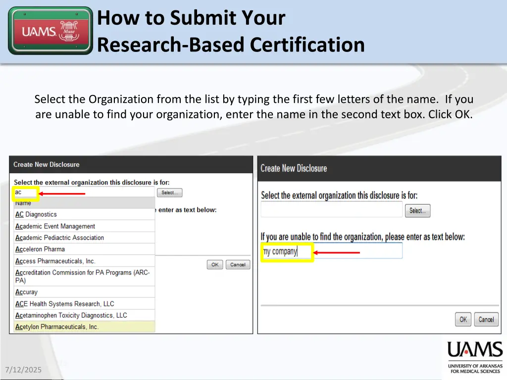 how to submit your research based certification 6