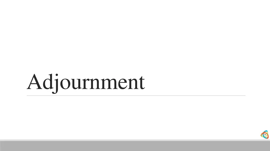 adjournment