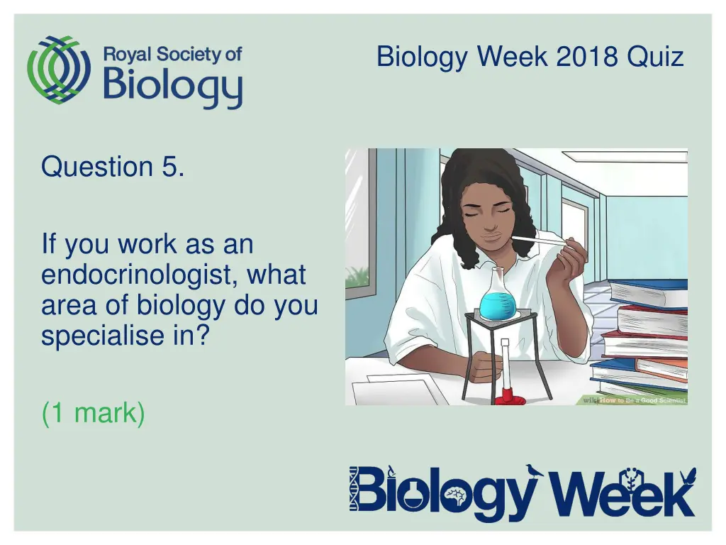 biology week 2018 quiz 5