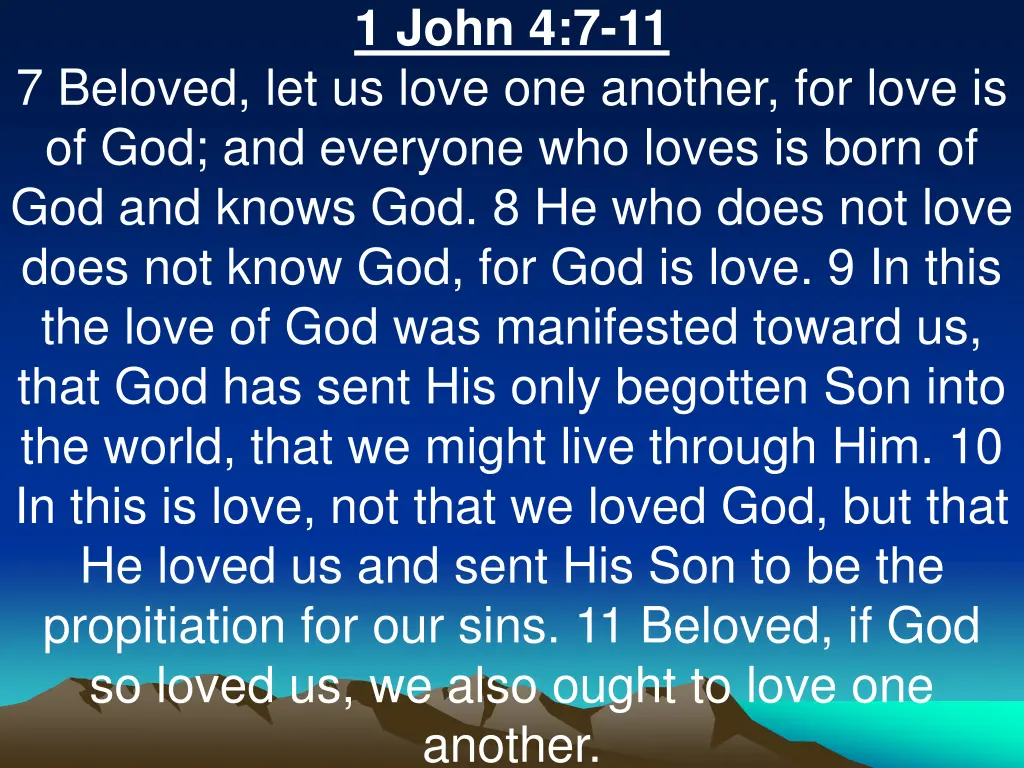 1 john 4 7 11