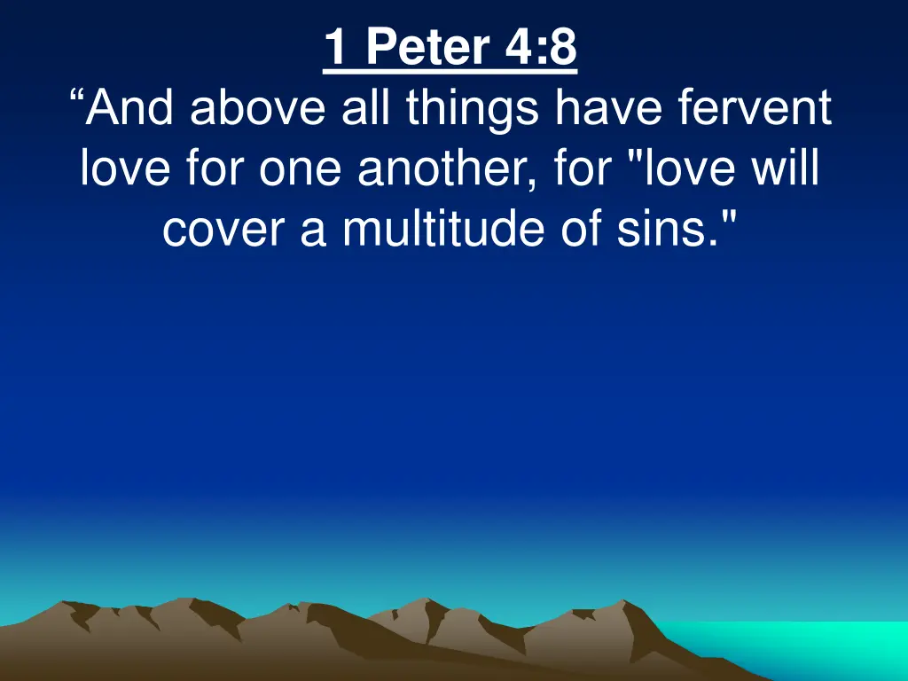 1 peter 4 8