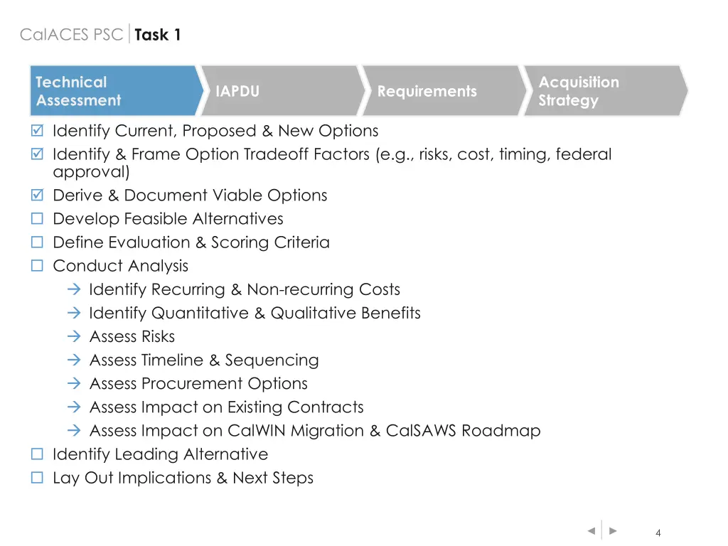 calaces psc task 1