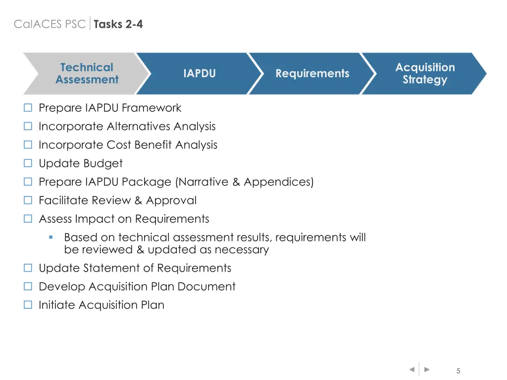 calaces psc tasks 2 4