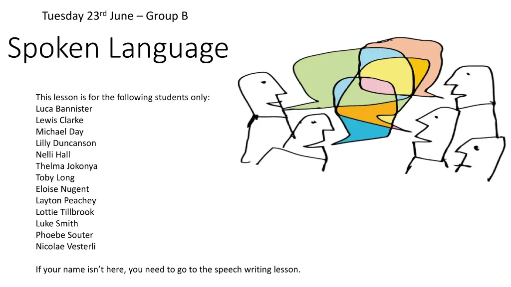 tuesday 23 rd june group b