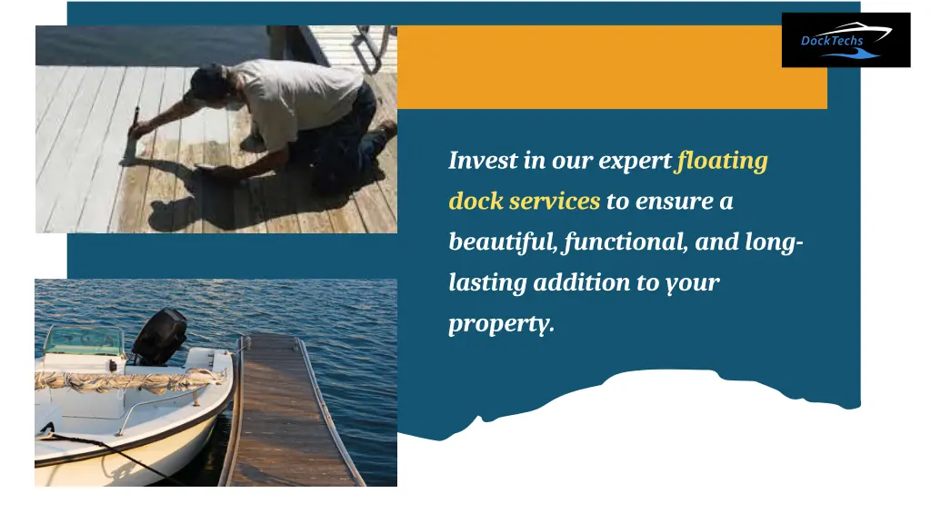 invest in our expert floating dock services