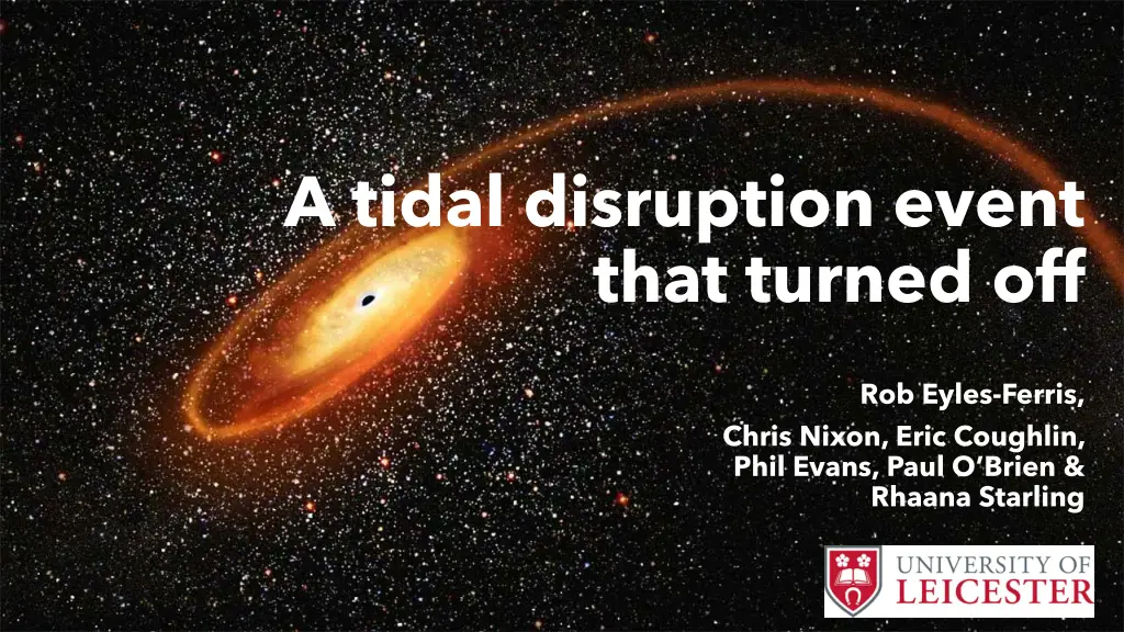 a tidal disruption event that turned off