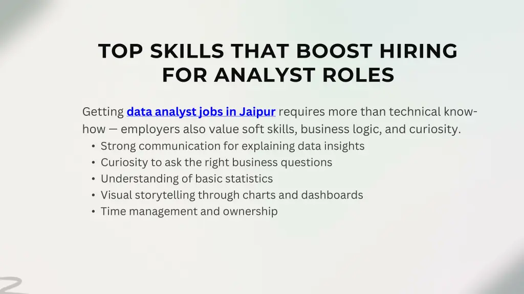 top skills that boost hiring for analyst roles