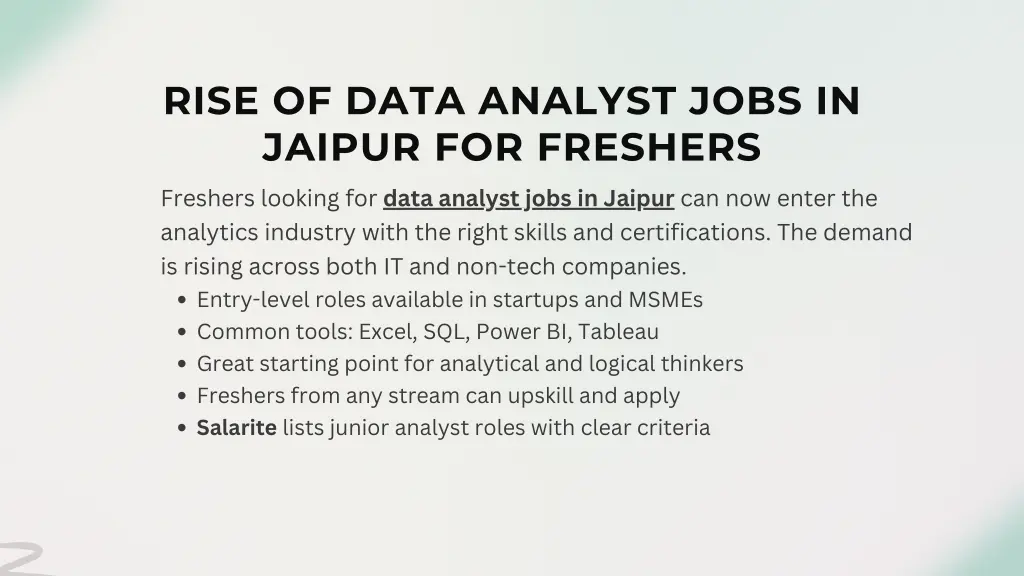 rise of data analyst jobs in jaipur for freshers