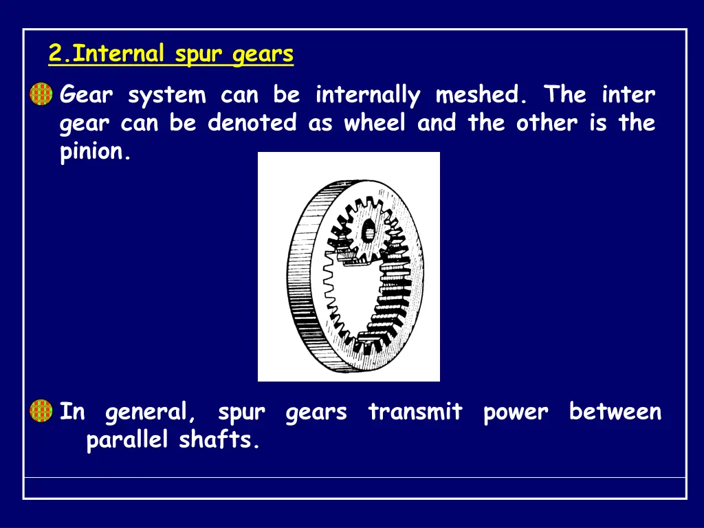 2 internal spur gears gear system
