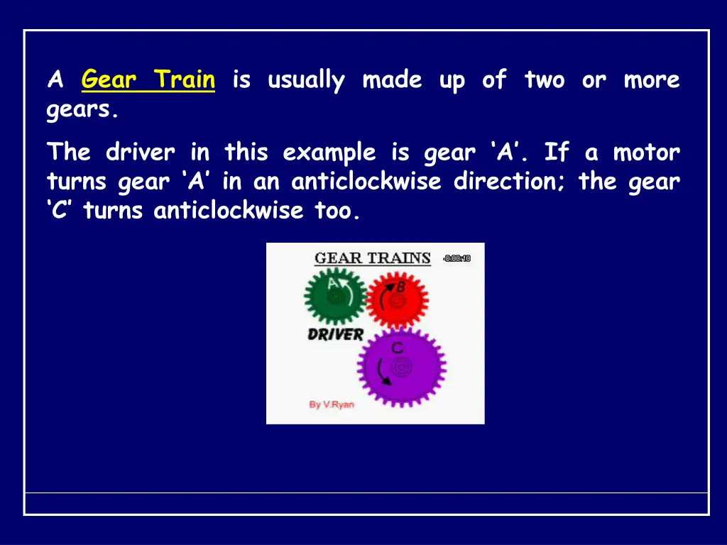 a gear train is usually made up of two or more