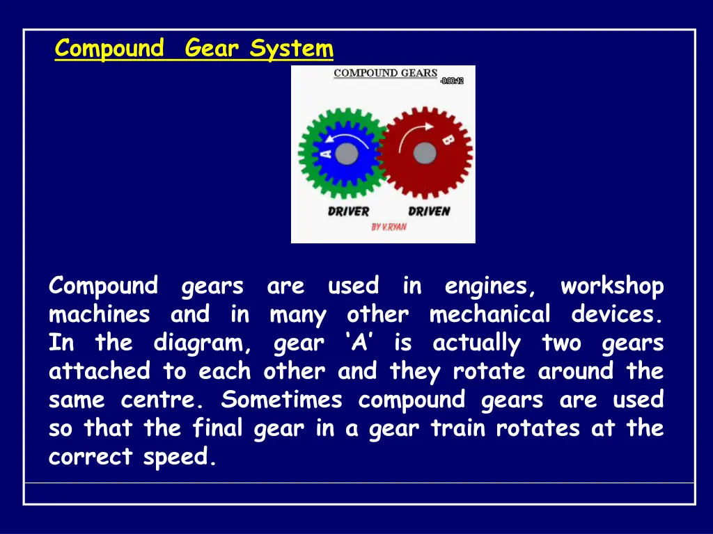 compound gear system