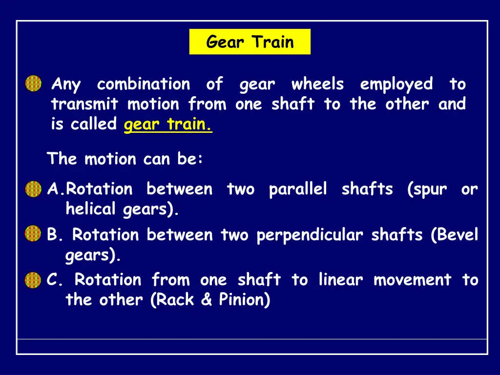 gear train