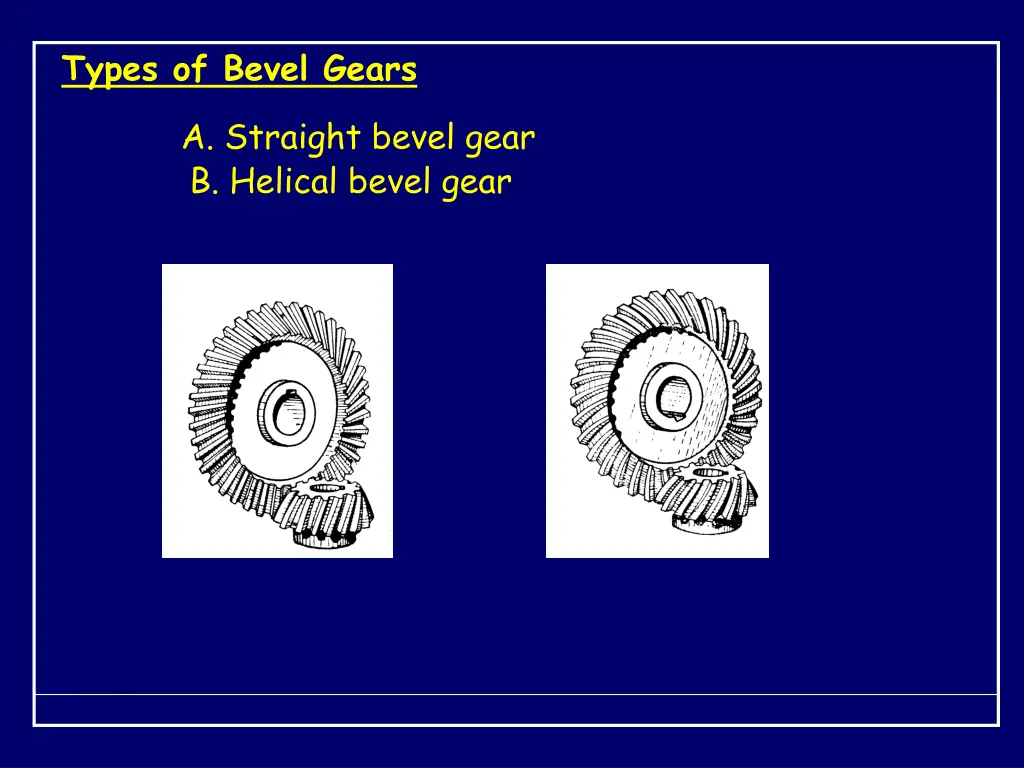 types of bevel gears