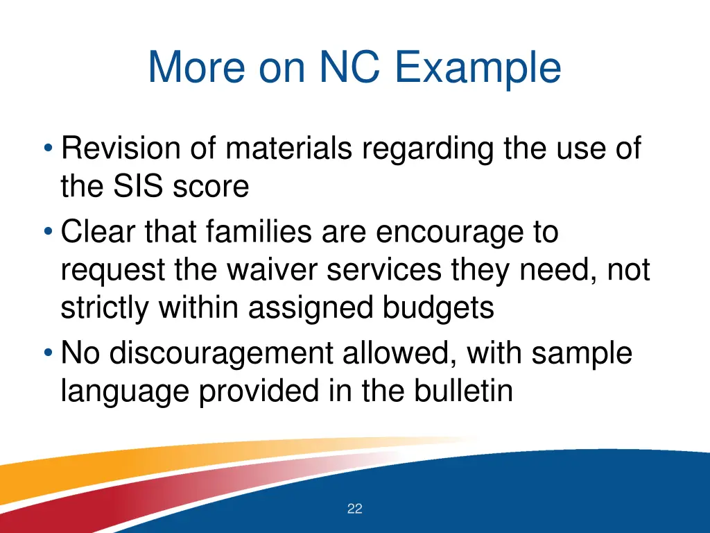 more on nc example
