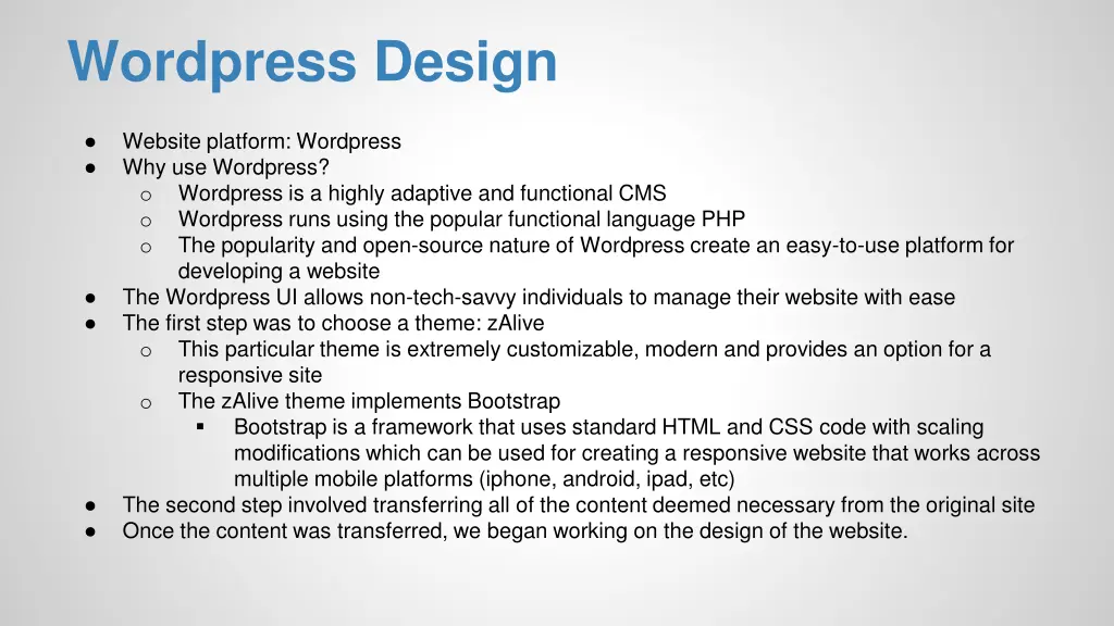 wordpress design