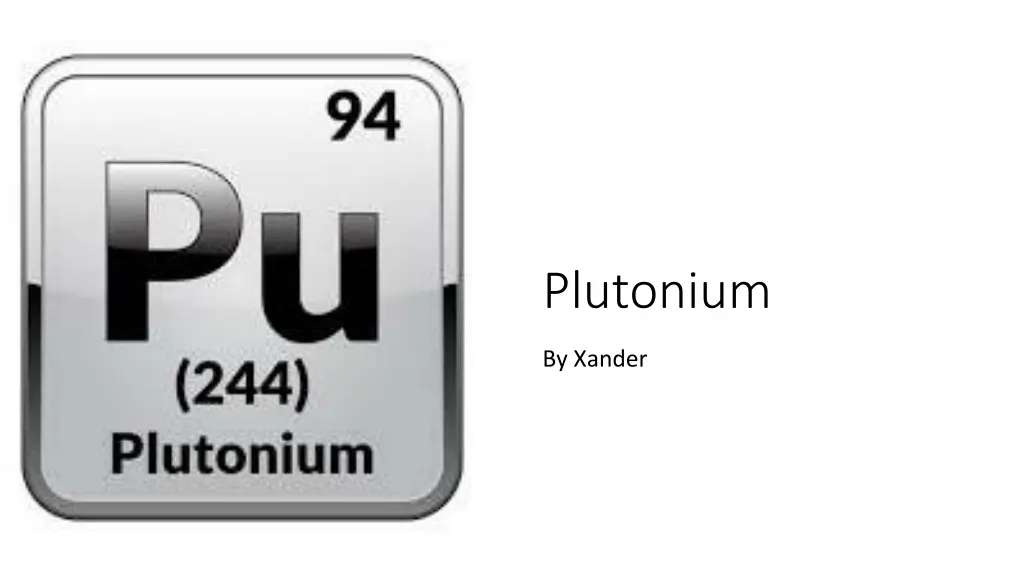 plutonium