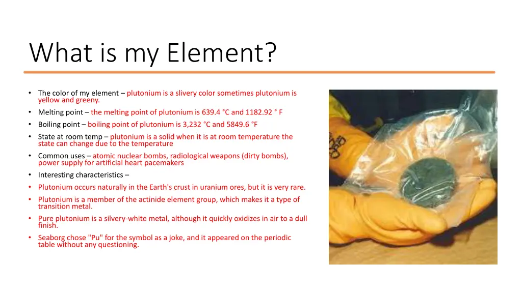 what is my element