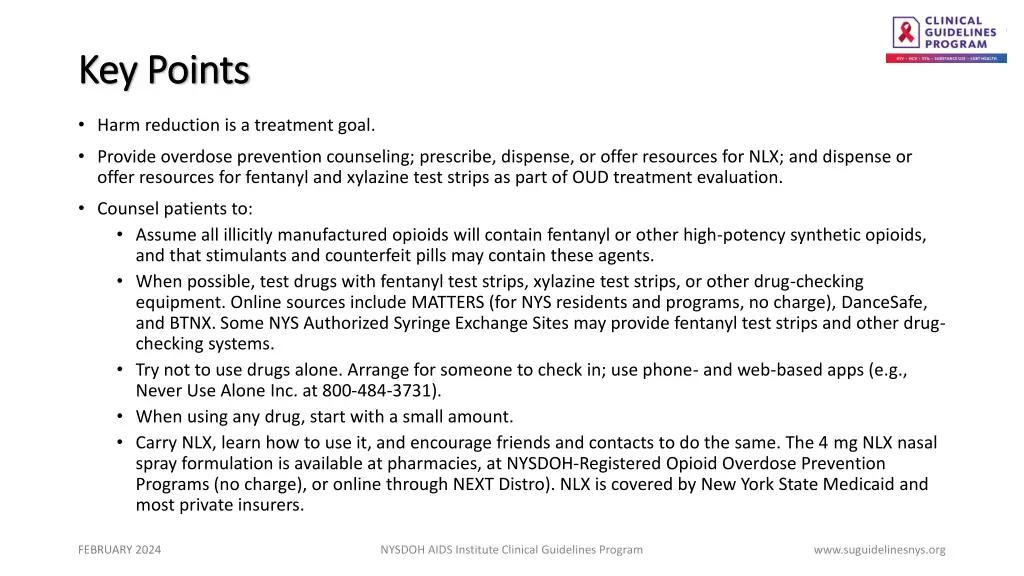 key points key points