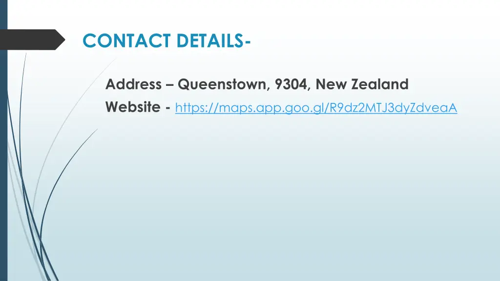 contact details