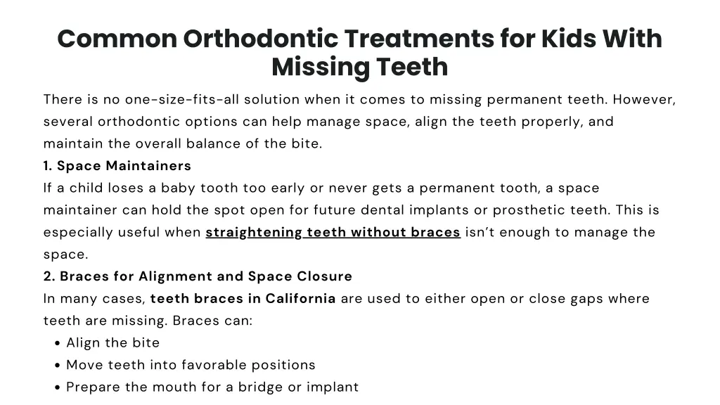 common orthodontic treatments for kids with
