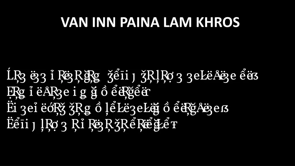 van inn paina lam khros